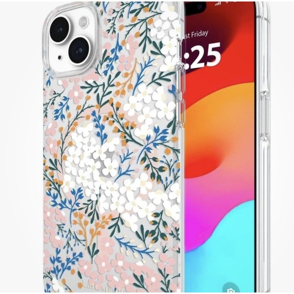 Kate Spade New York iPhone 15 Plus Case, Compatible with MagSafe - Multi Floral
